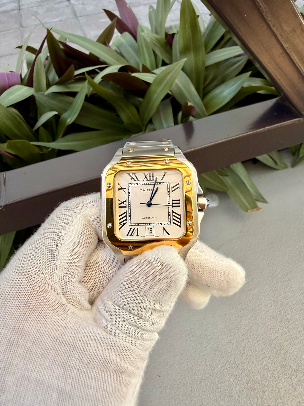 Cartier Santos dos tonos