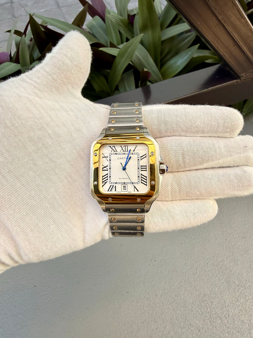 Cartier Santos dos tonos